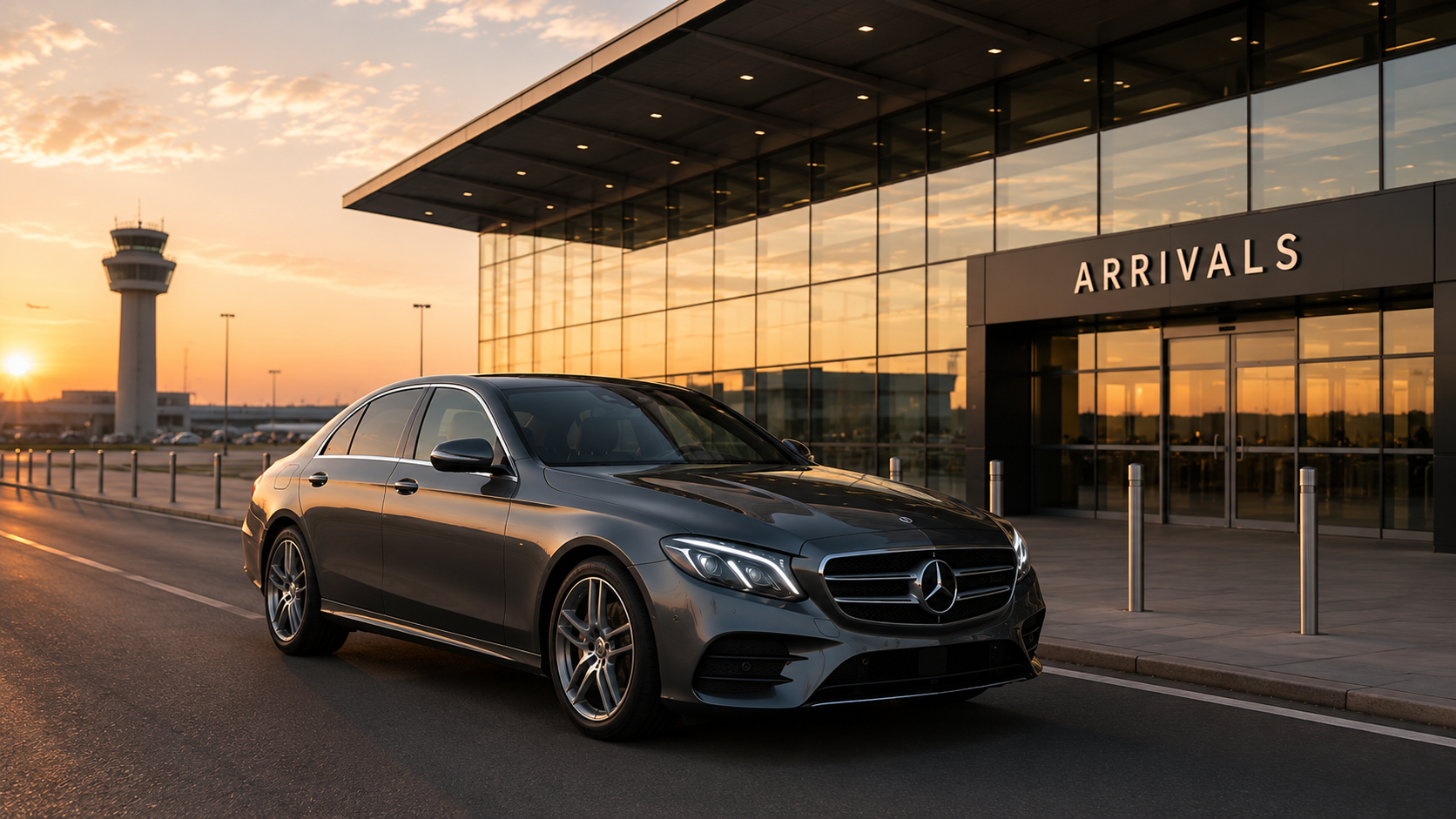 Mercedes E-Class for Bucharest Airport Transfer at OTP Airport