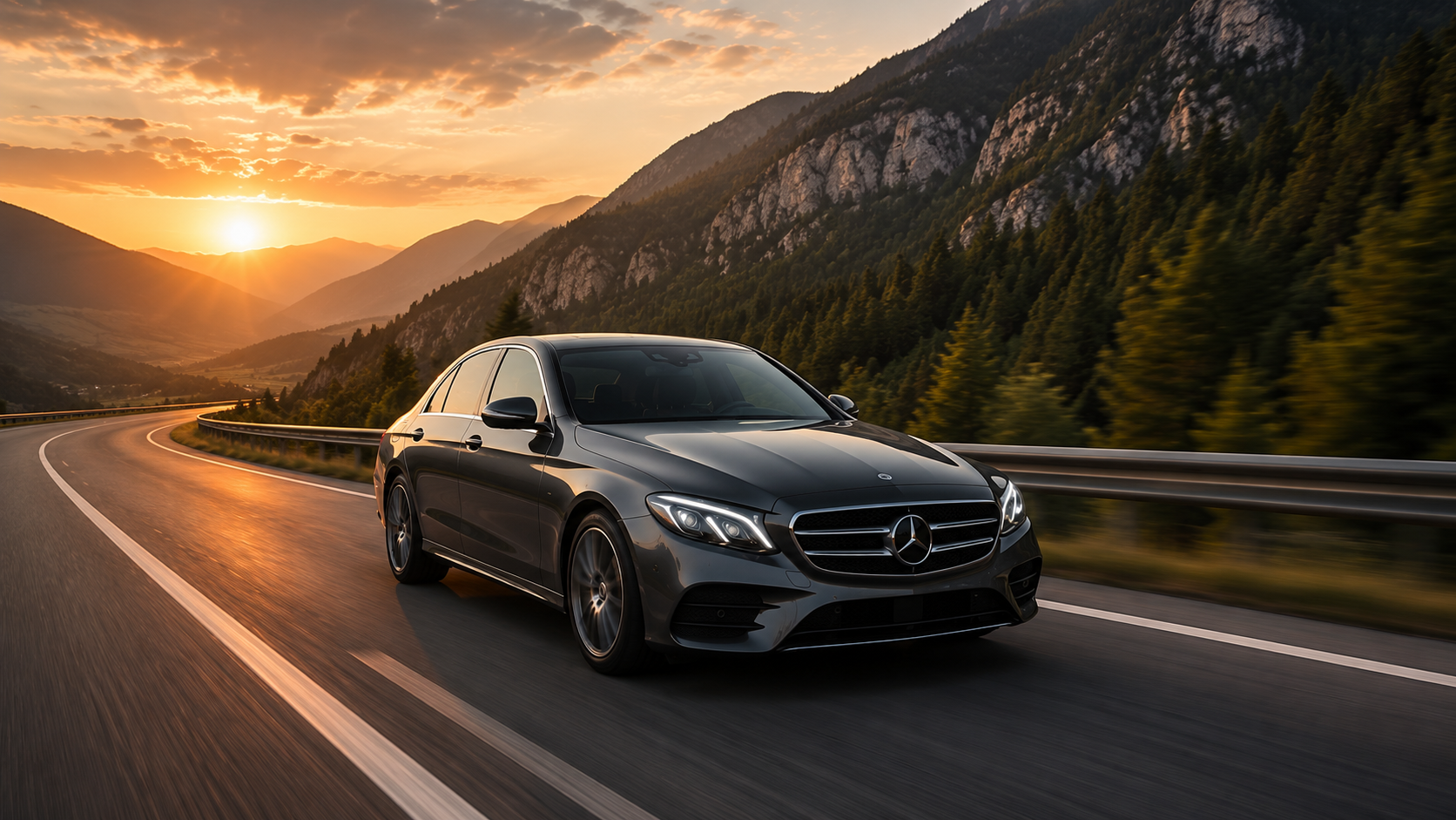 Mercedes E-Class for Bucharest Airport Transfer to destinations across Romania